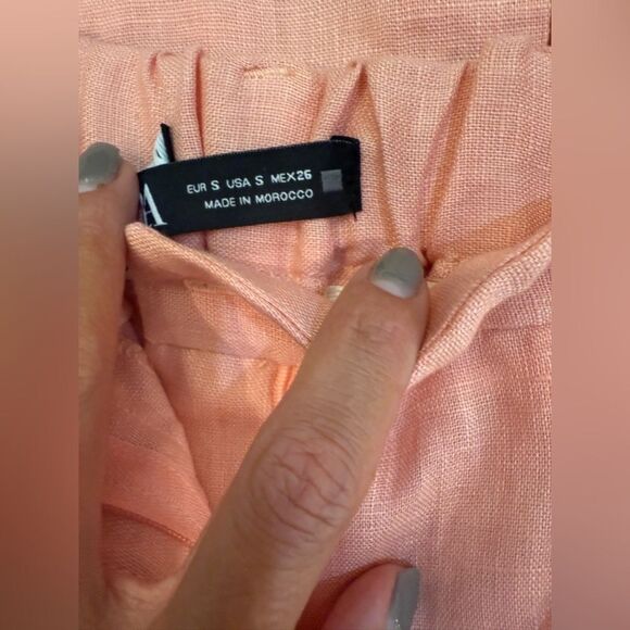 NWT ZARA Linen Pants - Picture 4 of 8